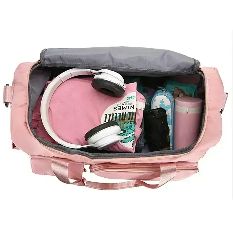 Thumbnail: Travel Bag Large Capacity Duffle Bags With Shoe Compartment Sports Fitness Bags