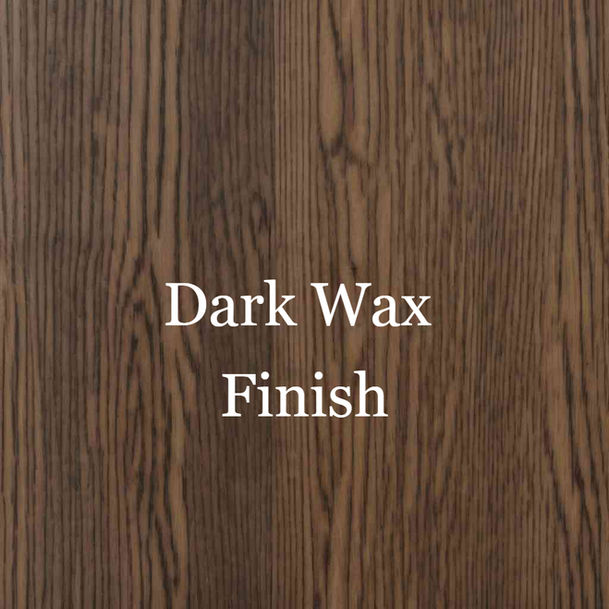 Dark wax finish