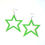 Thumbnail: bold acrylic star dangle earrings
