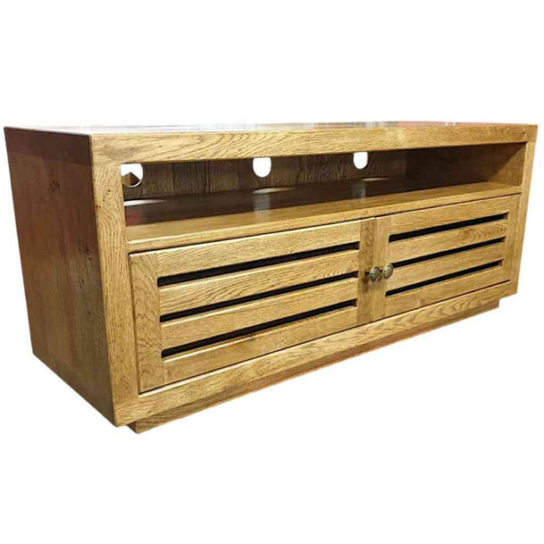 Rustic Oak Heritage TV Stand