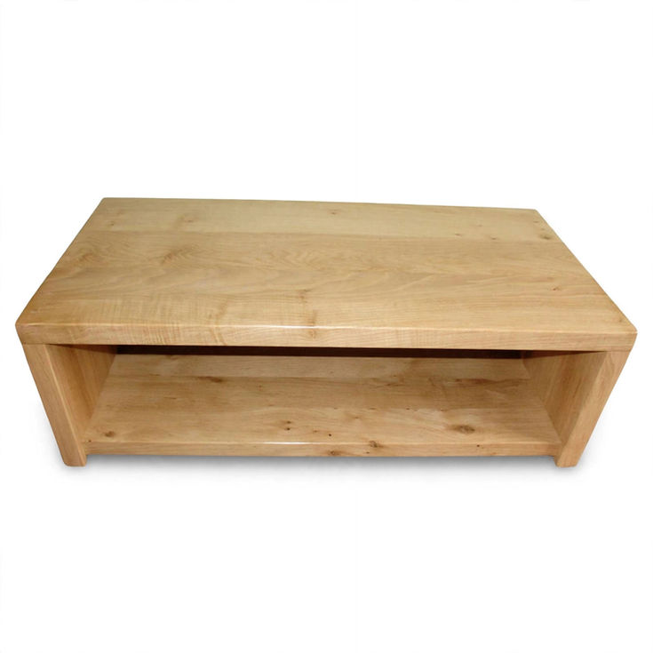 Rustic Oak TV Stand top view