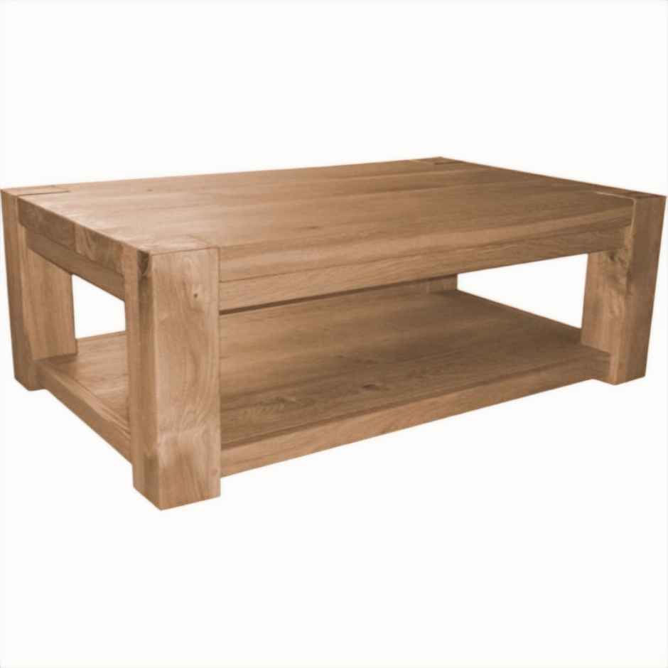 Bespoke Rustic Oak Coffee Table - Jules