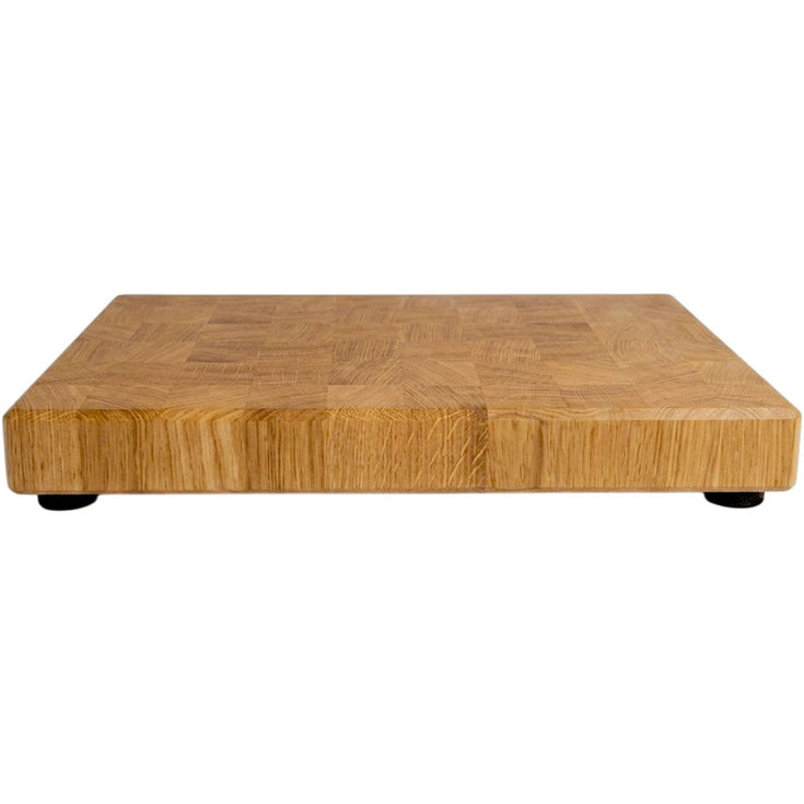 Handcrafted Rustic Oak Chopping Board front view