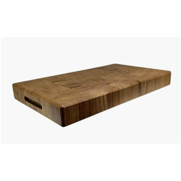 End Grain Solid Oak Chopping Board