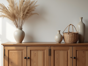 Rustic Oak Sideboard Decor Ideas