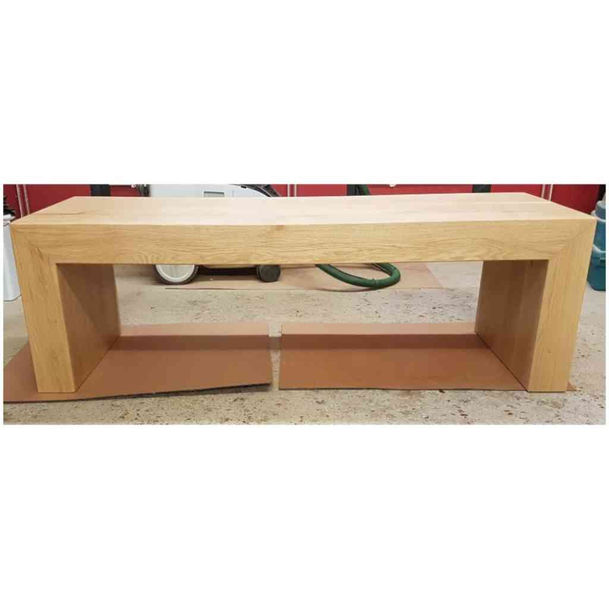 modern rustic oak coffee table