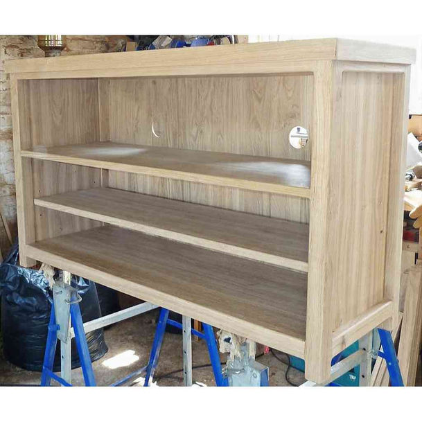 Custom-made Rustic Oak TV stand