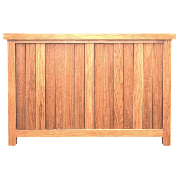 rustic oak sideboard rear view