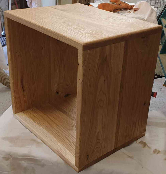 made to measure oak cube storage unit