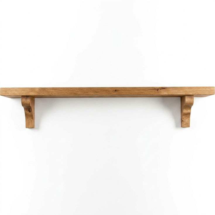 Rustic Oak Fireplace Mantel handcrafted from solid oak beam