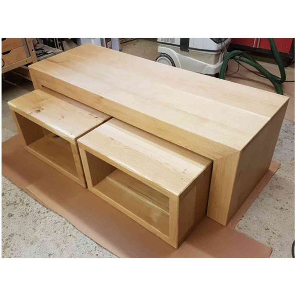 made to measure rustic oak coffee table