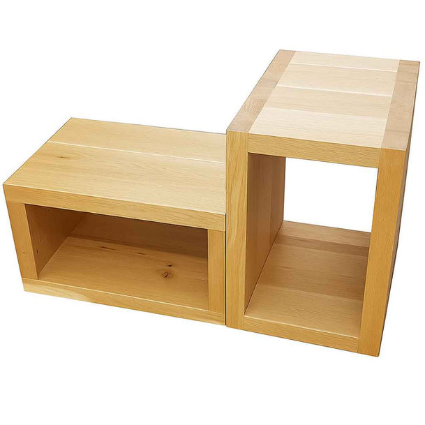 Rustic Oak Side Table - Kestrel design