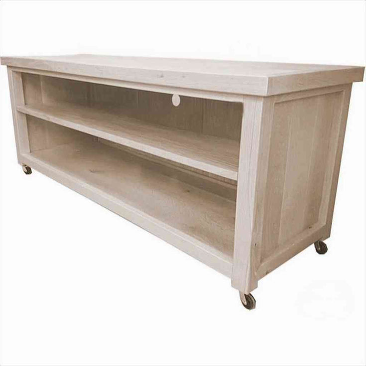 Handmade rustic solid oak TV stand UK craftsmanship detail