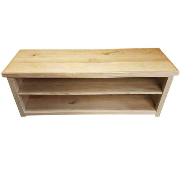 Made-to-measure Rustic Oak TV console