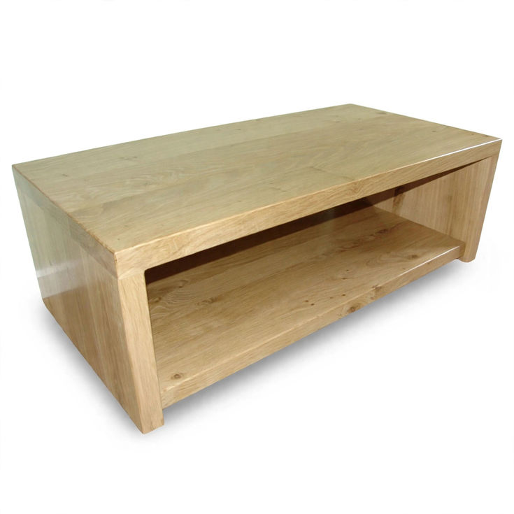 Bespoke Rustic Oak TV Stand main view