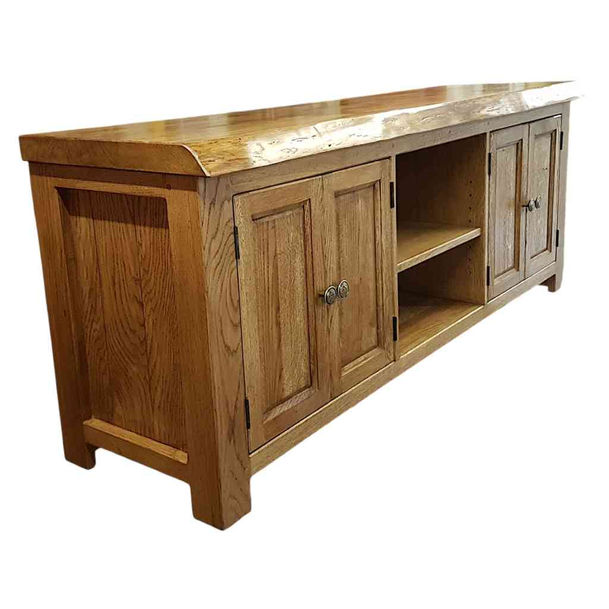 Solid oak entertainment center
