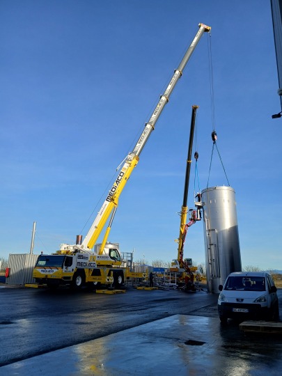 Bioréacteur BioRenGaz sur le site d'Issenheim