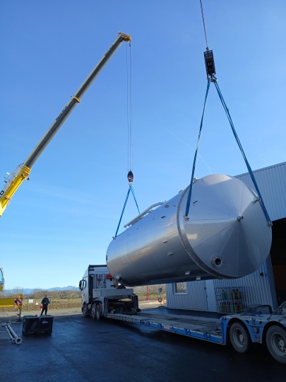 Bioréacteur BioRenGaz sur le site d'Issenheim