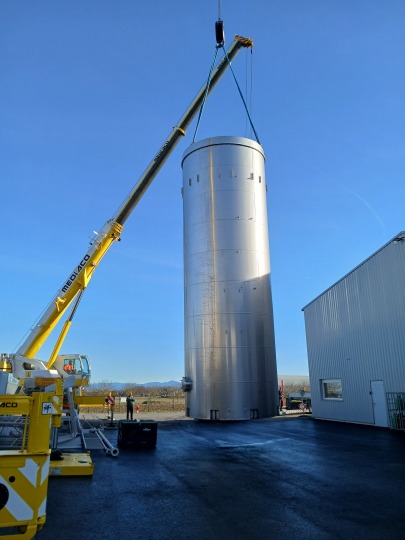 Bioréacteur BioRenGaz sur le site d'Issenheim