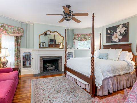 Guest room at a B&B