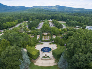 Drone view of the North Carolina Arboretum