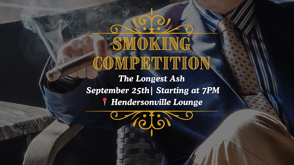 Casablanca Cigar Bar Smoking Competition: The Longest Ash