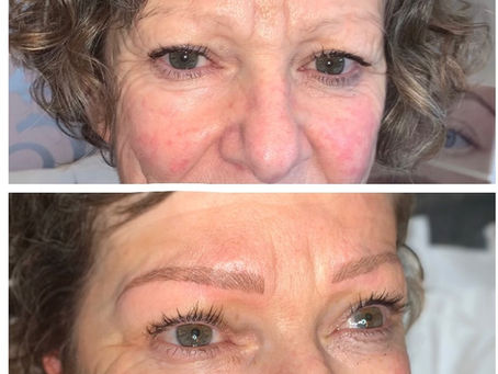 Hair stroke or brush stroke eyebrows...