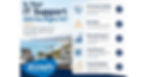 Ad asking Is Your IT Support Still the Right Fit? with Kosh Solutions checklist cards and coastal desk, laptop, and coffee scene.