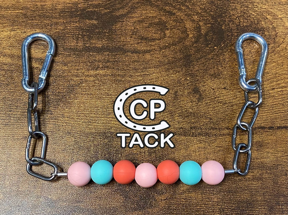 Thumbnail: Silcone Beaded Chin/ Curb Straps