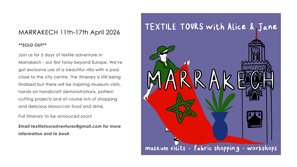 Textile Tours with Alice and Jane