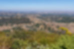 View over the hills toward the valley