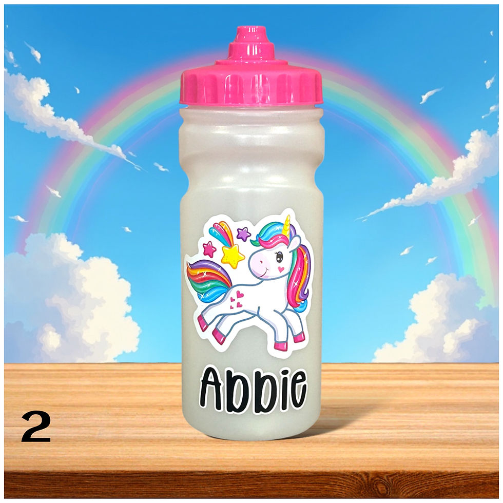 Thumbnail: DA541: 500ml bottles with 5 Cute Unicorn Designs and demand top.