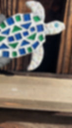 Thumbnail: Mosaic Honu Sea Turtle Opalescent 7" Inches