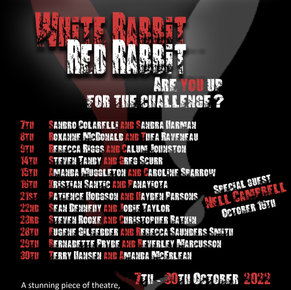 Review: WHITE RABBIT RED RABBIT at Fate Container Studios, West End