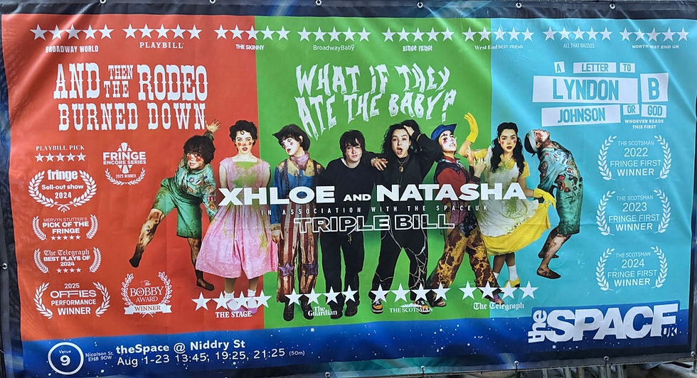 Review: And then the Rodeo Burnt Down, What if They Ate the Baby? and A Letter to Lyndon B Johnson or God: Whoever Reads This First at The Space at Niddry St - Ed Fringe 