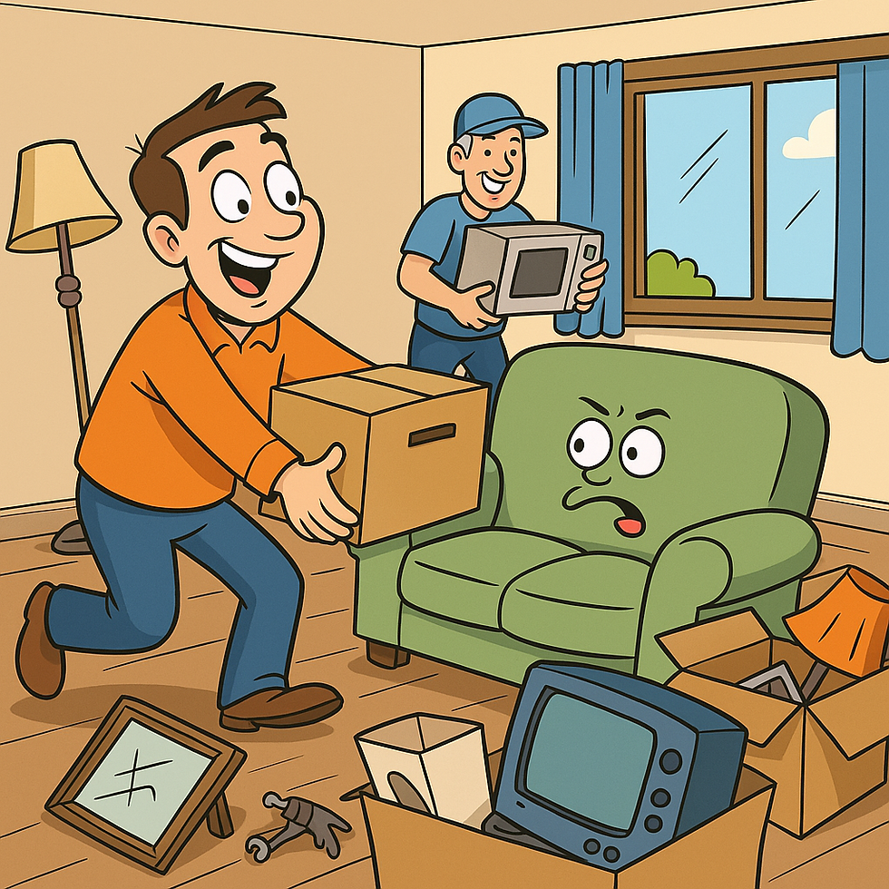 Junk Around decluttering during property cleanout.