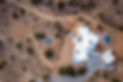 Aerial shot of Gaia villa joshua tree at yucca valley