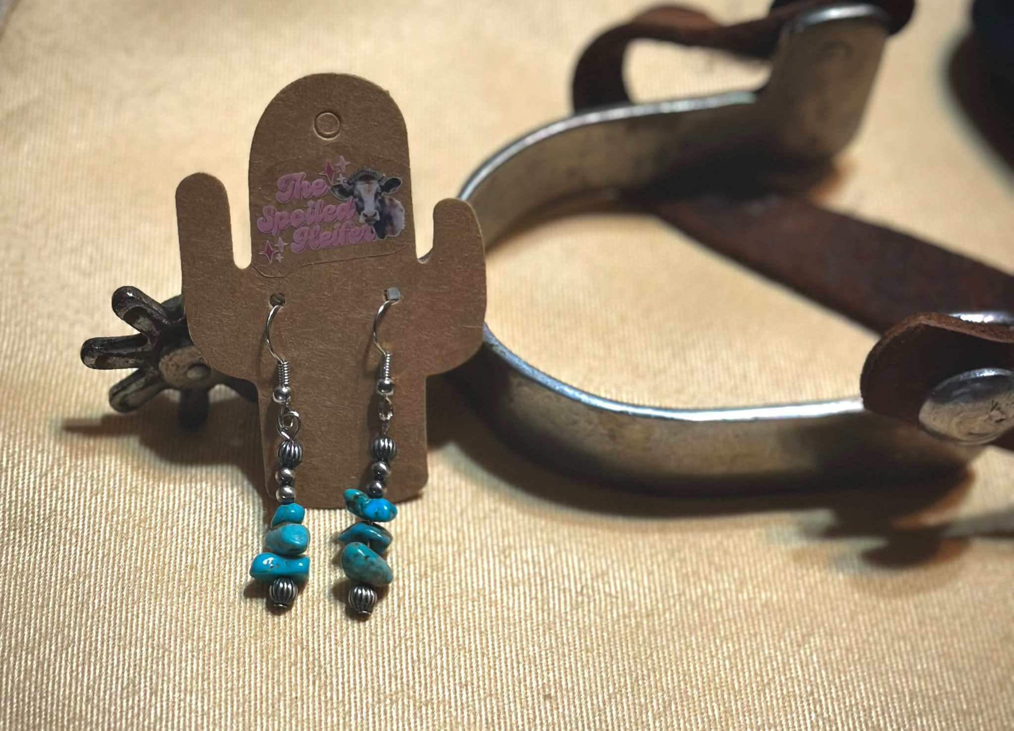 Turquoise Nugget Earrings