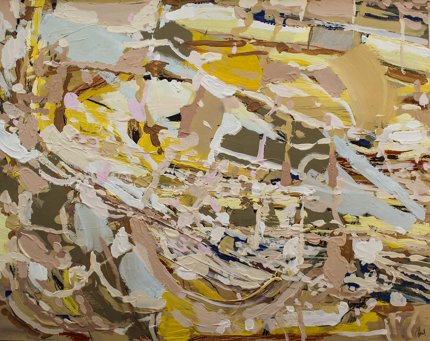 Waterways, Oil on wooden board, 2026, 40cm x 50cm by April.jpg