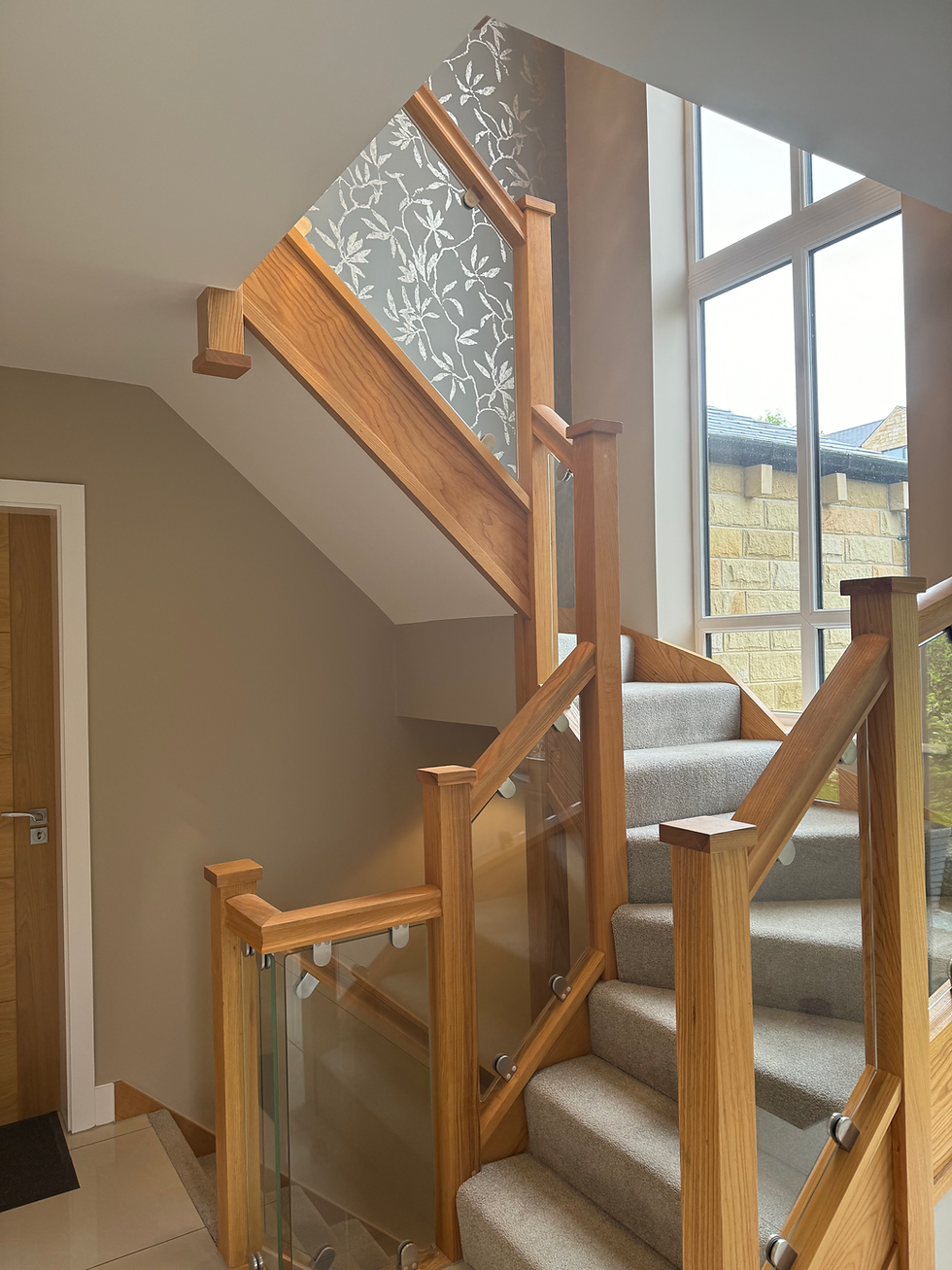 Wallpaper hall, stairs and landing