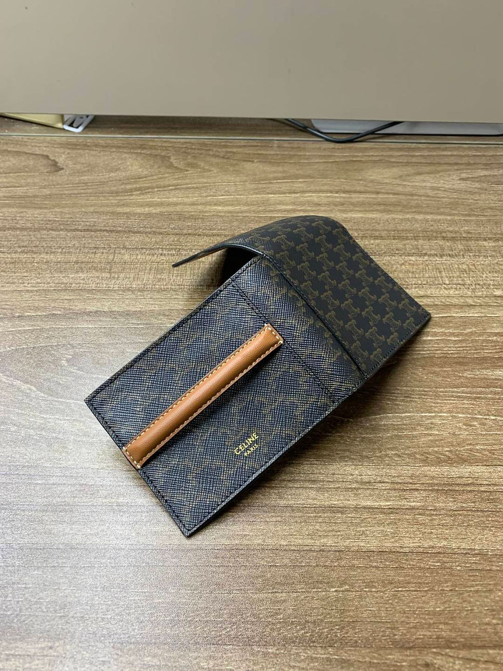 Thumbnail: Celine Card Holder Back View Full Open