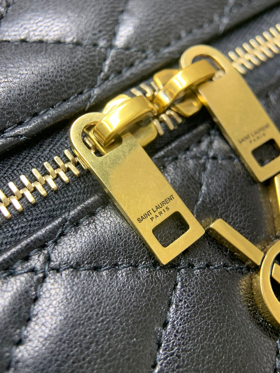 Thumbnail: YSL Gaby Vanity Bag In Lambskin Zippers Close Up