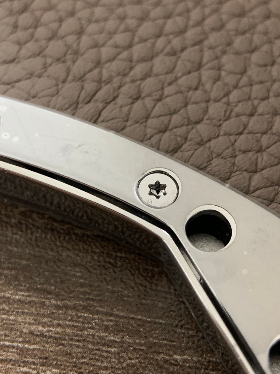 Thumbnail: Moynat Gaby PM Buckle Back Screw Close Up