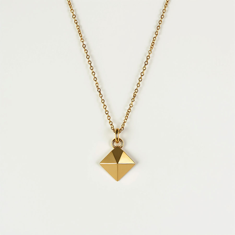 Gilded Pendant Necklace