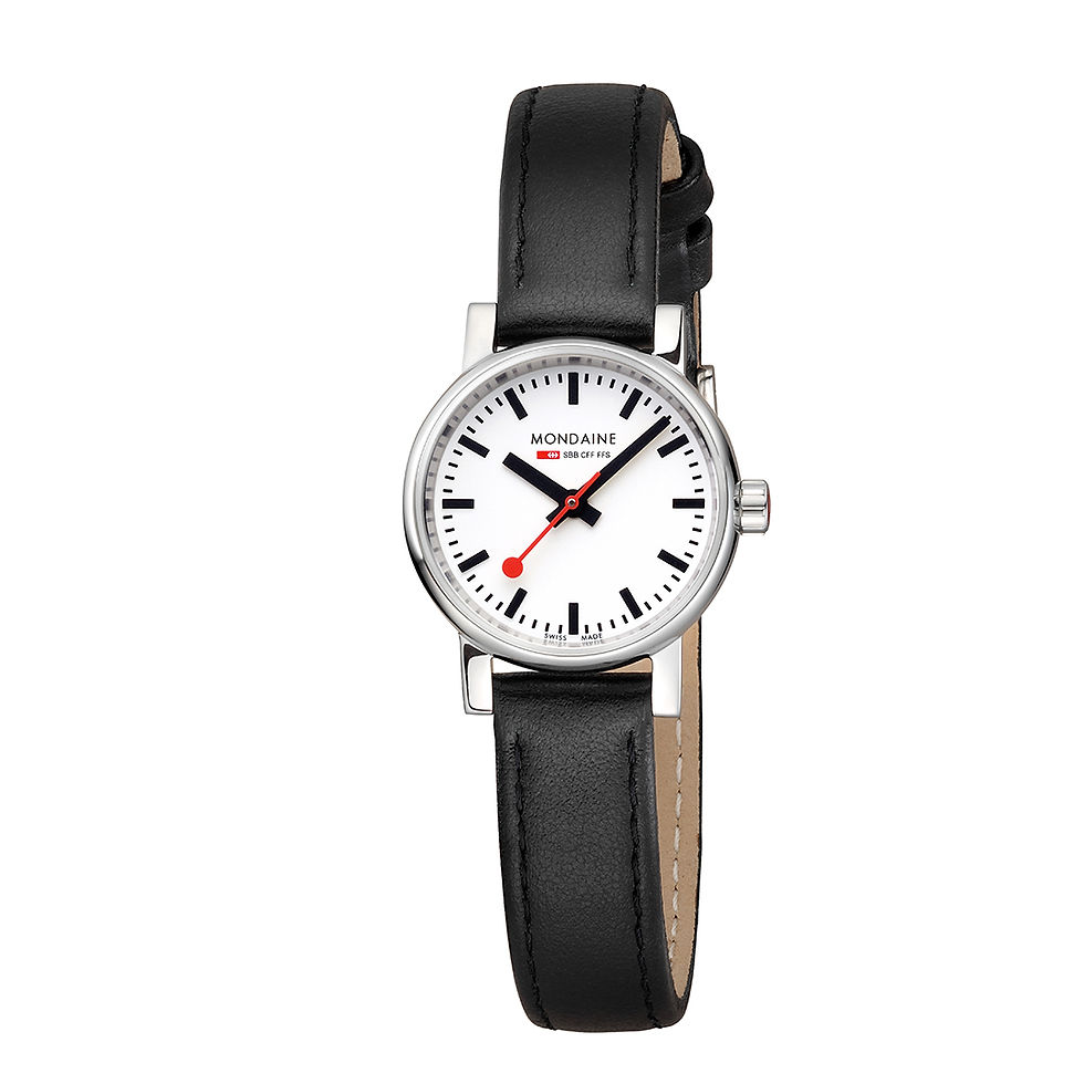 Thumbnail: Mondaine Evo2, 26mm, black leather, MSE.26110.LB