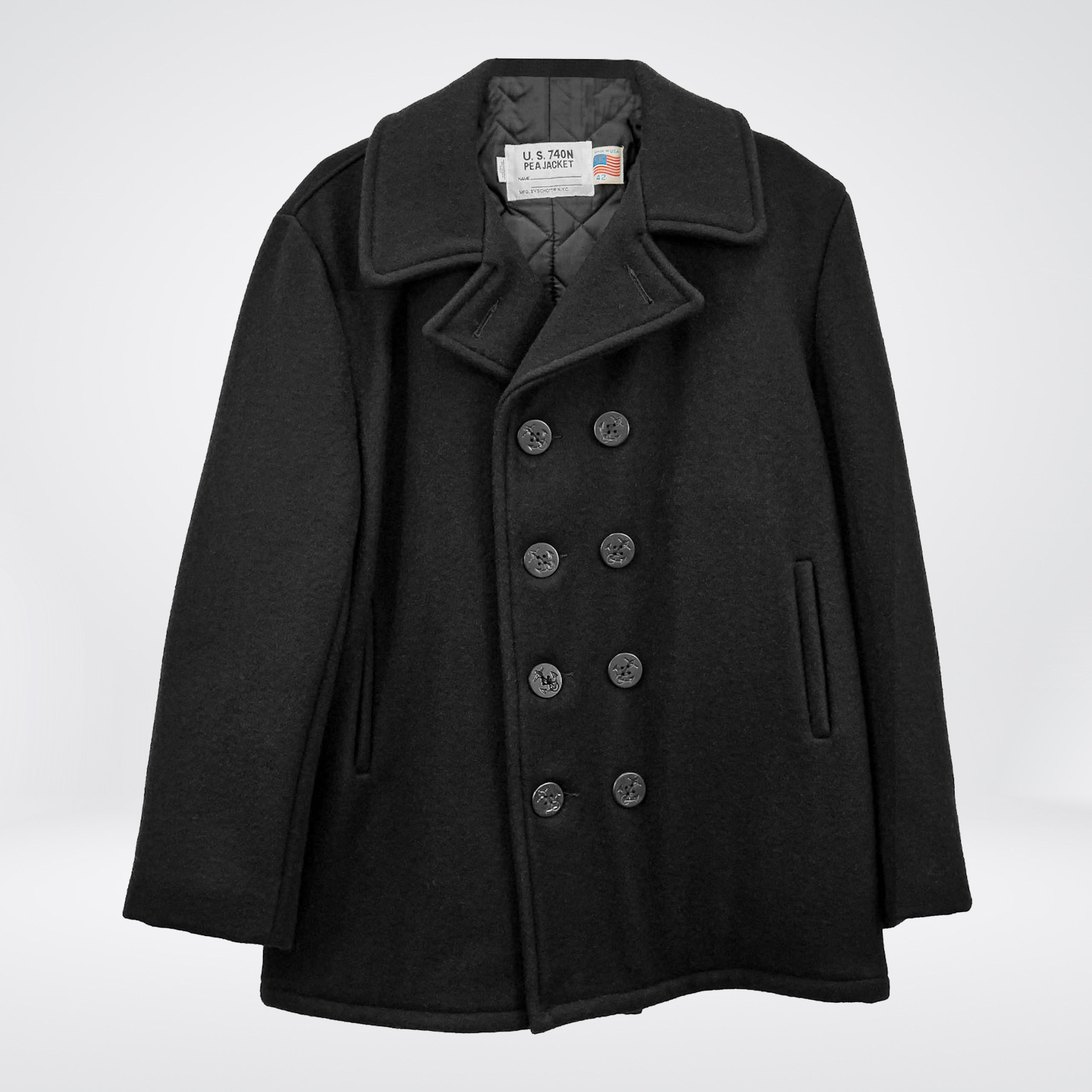 Schott Wool double breasted pea-coat