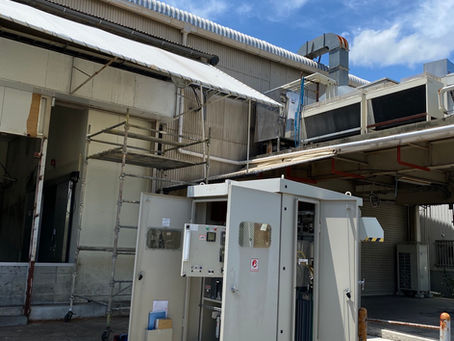 新設受電に伴う耐圧試験を実施しました。