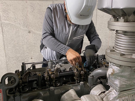 非常用発電機、整備点検を実施