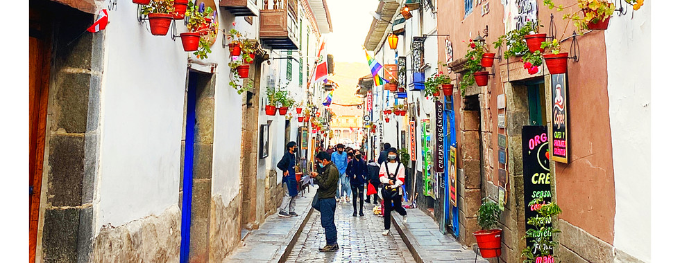 Cusco decorative and pretty street scapes
