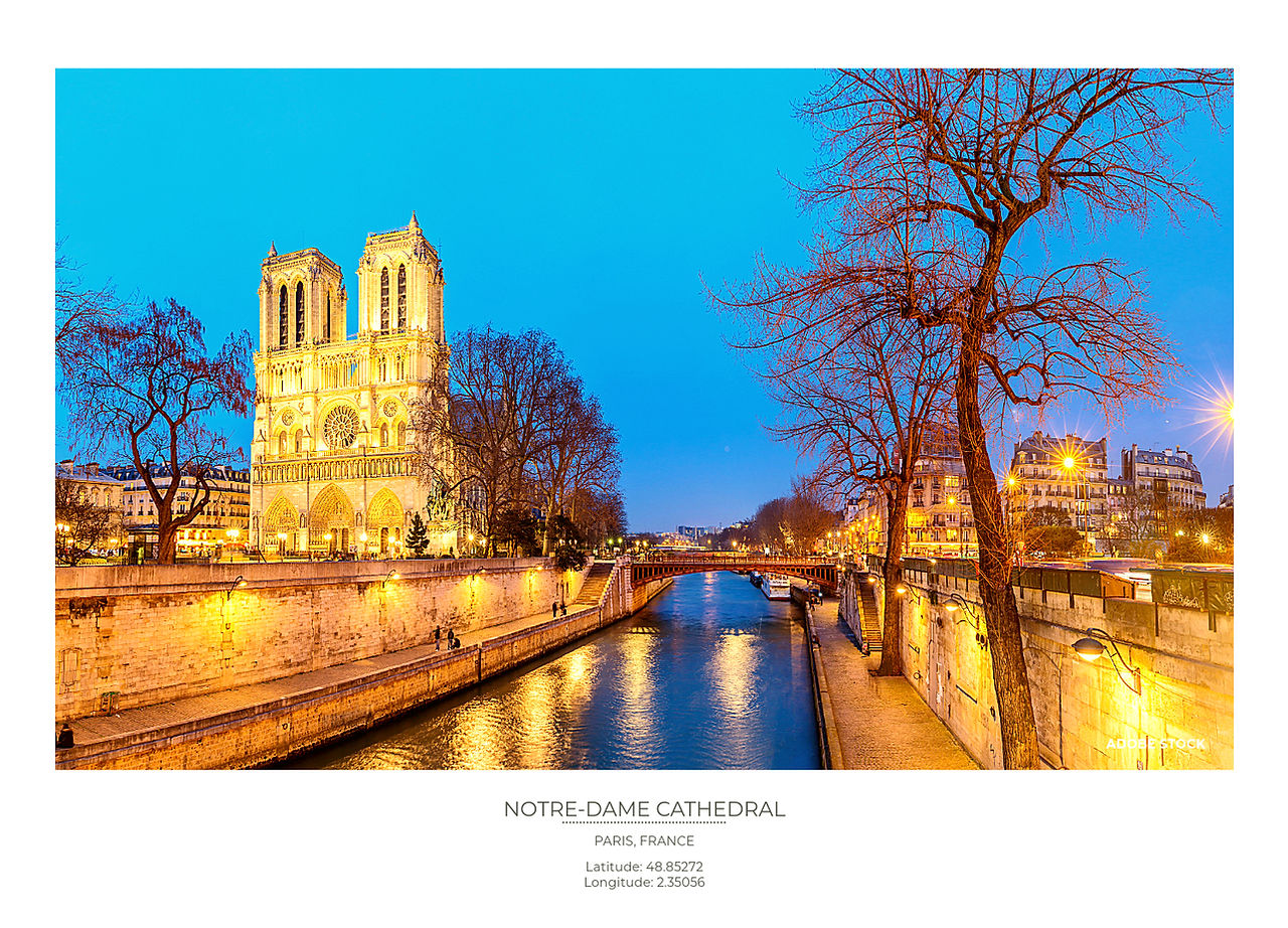 Notre-Dame Cathedral in the evening light